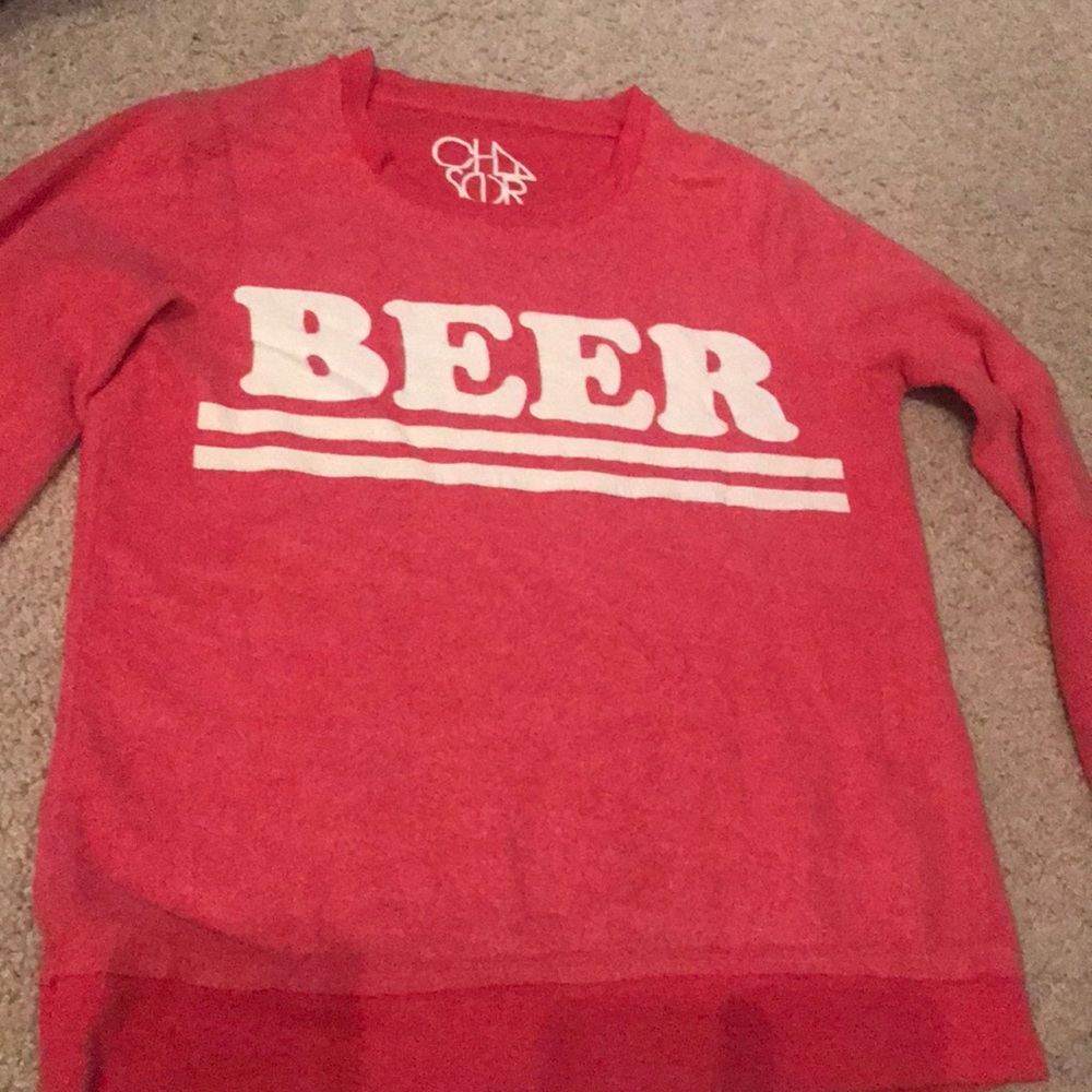 Cha Sor /Chaser crew “BEER” sweatshirt